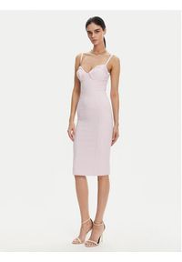 Elisabetta Franchi Sukienka koktajlowa AB-702-51E2 Fioletowy Regular Fit. Kolor: fioletowy. Materiał: syntetyk. Styl: wizytowy #4