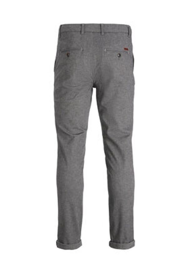 Jack & Jones - Jack&Jones Chinosy Marco 12206198 Szary Slim Fit. Kolor: szary. Materiał: bawełna