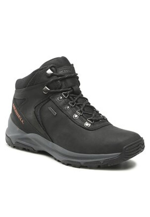 Merrell Trekkingi Erie Mis Ltr Wp J500151 Czarny. Kolor: czarny. Materiał: nubuk, skóra. Sport: turystyka piesza