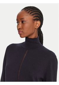 BOSS Golf C_Faghettini 50551356 Granatowy Regular Fit. Typ kołnierza: golf. Kolor: niebieski. Materiał: wełna, bawełna #4