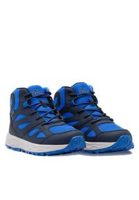Jack Wolfskin Trekkingi Woodland 2 Texapore Mid K 4059831 Granatowy. Kolor: niebieski. Materiał: skóra. Sport: turystyka piesza