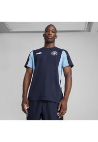 Puma - Męska koszulka Manchester City ftblARCHIVE PUMA Navy Team Light Blue. Kolor: niebieski. Materiał: guma. Wzór: nadruk. Sport: piłka nożna