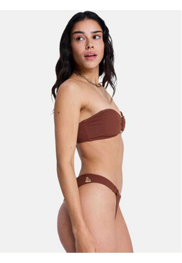 Roxy Góra od bikini Roxy Sunshine ERJX305637 Brązowy. Kolor: brązowy. Materiał: syntetyk