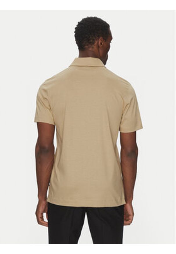 BOSS Polo H-Paras 50537954 Beżowy Regular Fit. Typ kołnierza: polo. Kolor: beżowy. Materiał: syntetyk, bawełna