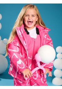 Sinsay - Kurtka ocieplana z kapturem - różowy. Typ kołnierza: kaptur. Kolor: różowy #1