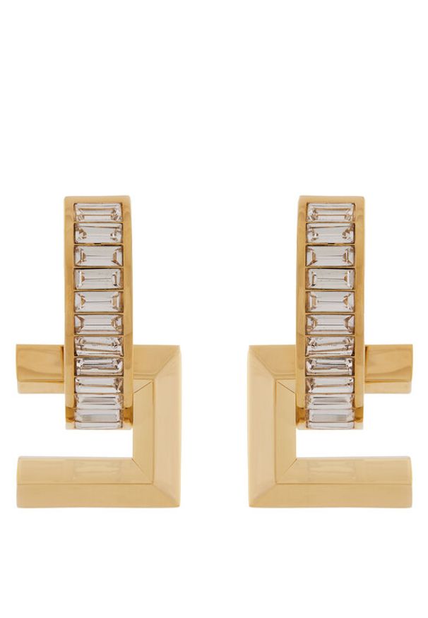 Elisabetta Franchi Klipsy OR-16K-52E2-V290 Złoty. Materiał: metalowe. Kolor: złoty