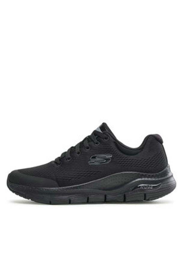 skechers - Skechers Sneakersy Arch Fit 232040/BBK Czarny. Kolor: czarny. Materiał: materiał