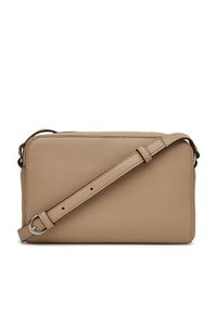 Calvin Klein Jeans Torebka Sculpted Ew Camera Bag20 LV04K3036G Beżowy. Kolor: beżowy. Materiał: skórzane #5