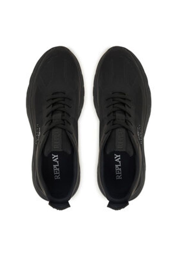 Replay - REPLAY Sneakersy GMSH2.000.C0001T Czarny. Kolor: czarny. Materiał: skóra
