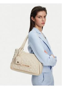 Love Moschino - LOVE MOSCHINO Torebka JC4206PP0MLA0110 Beżowy. Kolor: beżowy. Materiał: skórzane