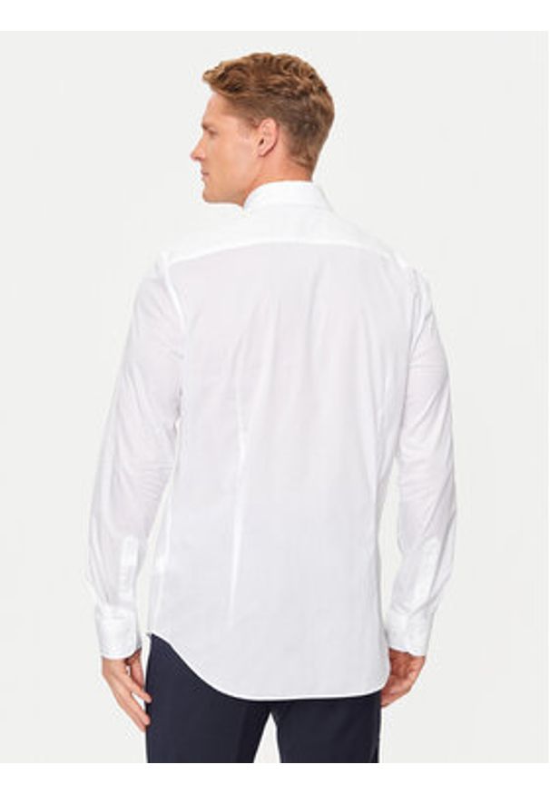 TOMMY HILFIGER - Tommy Hilfiger Koszula MW0MW38347 Biały Slim Fit. Kolor: biały. Materiał: bawełna