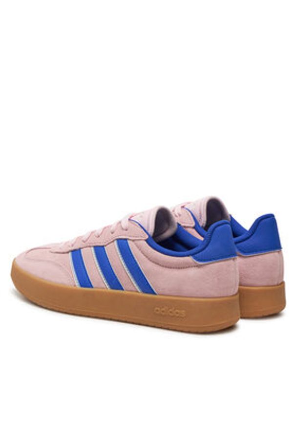 Adidas - adidas Sneakersy Barreda JP7107 Różowy. Kolor: różowy. Materiał: skóra, zamsz