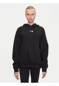 The North Face Bluza Essential NF0A89EN Czarny Oversize. Kolor: czarny. Materiał: syntetyk, bawełna #1