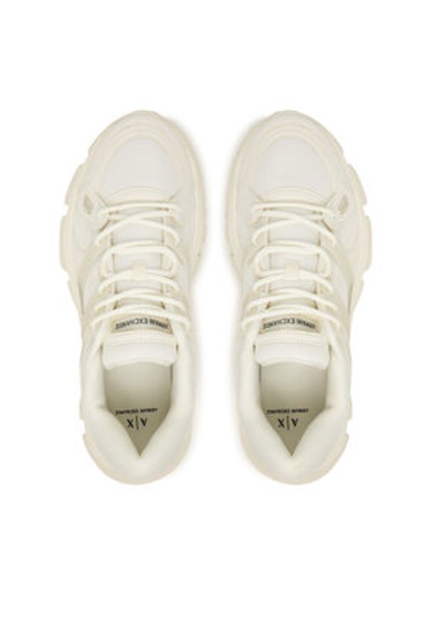 Armani Exchange Sneakersy XM001678 AF19226 U0009 Biały. Kolor: biały. Materiał: skóra