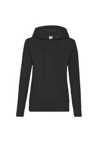FRUIT OF THE LOOM - Bluza Damska Z Kapturem. Typ kołnierza: kaptur. Kolor: czarny