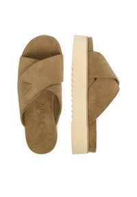 Roxy Klapki CWBEOB-HY22031-2 Beżowy. Kolor: beżowy. Materiał: materiał #7