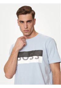 BOSS - Boss T-Shirt Tee 9 50512998 Niebieski Regular Fit. Kolor: niebieski. Materiał: bawełna #5