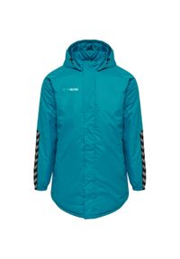 Parka dla dzieci Hummel hmlAUTHENTIC Bench. Kolor: turkusowy, niebieski, wielokolorowy, biały. Materiał: materiał. Sport: piłka nożna #1