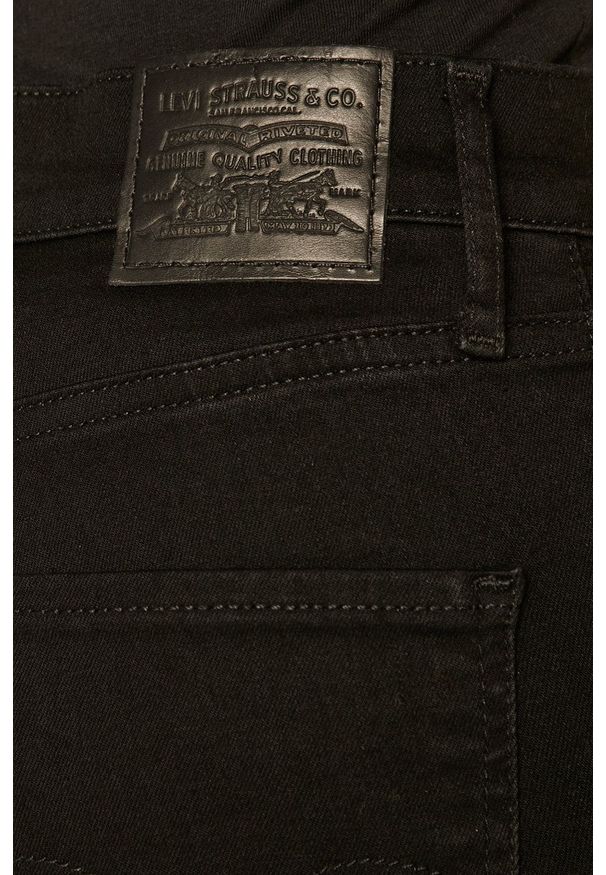 Levi's® - Levi's - Jeansy Mile High Super Skinny. Okazja: na spotkanie biznesowe. Kolor: czarny. Styl: biznesowy