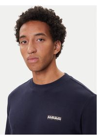 Napapijri Bluza B-Small Box C NP0A88TP Granatowy Relaxed Fit. Kolor: niebieski. Materiał: bawełna #2