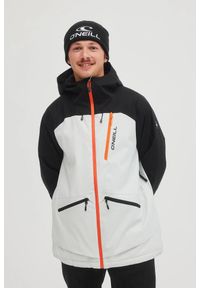 O'Neill - Kurtka zimowa na narty i snowborad męska O'neill Discorder 20K. Kolor: biały, wielokolorowy, czarny. Sezon: zima. Sport: narciarstwo