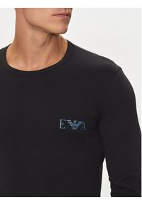 Emporio Armani Underwear Longsleeve 111023 4F715 00020 Czarny Slim Fit. Kolor: czarny. Materiał: bawełna. Długość rękawa: długi rękaw