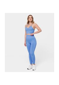 Legginsy bezszwowe Carpatree Allure niebieskie. Kolor: niebieski. Sport: fitness #2