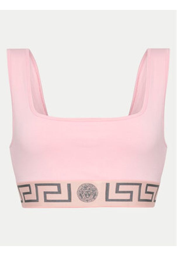 VERSACE - Versace Biustonosz top 1013323 Różowy. Kolor: różowy. Materiał: bawełna