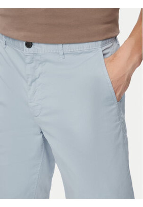 BOSS Szorty materiałowe 50536723 Niebieski jasny Slim Fit. Kolor: niebieski. Materiał: bawełna