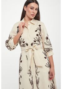 Marella - Sukienka lniana Banda MARELLA. Materiał: len #4