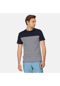 Regatta - Shorebay męska turystyczna koszulka z krótkim rękawem. Kolor: niebieski. Długość rękawa: krótki rękaw. Długość: krótkie