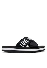 Love Moschino - Klapki LOVE MOSCHINO. Kolor: czarny