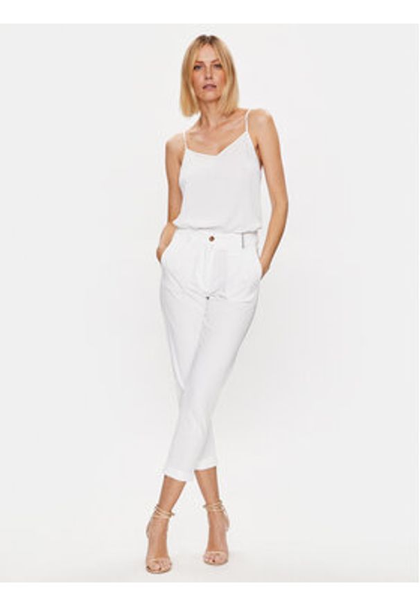 Fabiana Filippi Top TPDP02W311 Biały Regular Fit. Kolor: biały. Materiał: syntetyk