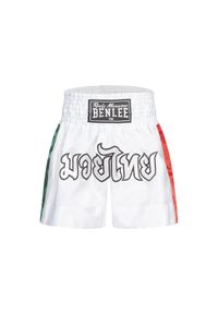 Spodenki do boksu tajskiego Benlee Goldy. Kolor: zielony, biały, wielokolorowy. Sport: fitness #1