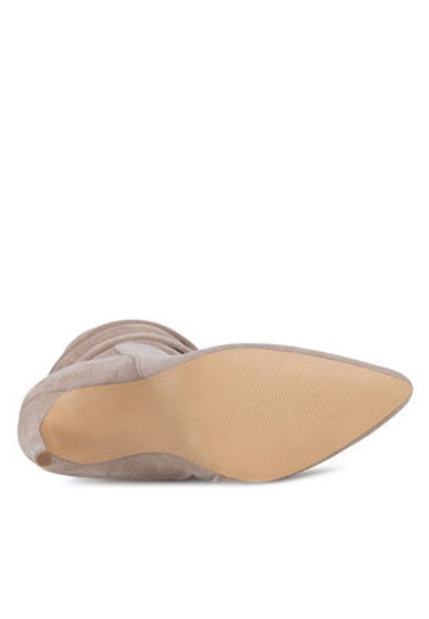 DeeZee Botki WYL3588-5 Beżowy. Kolor: beżowy. Materiał: materiał