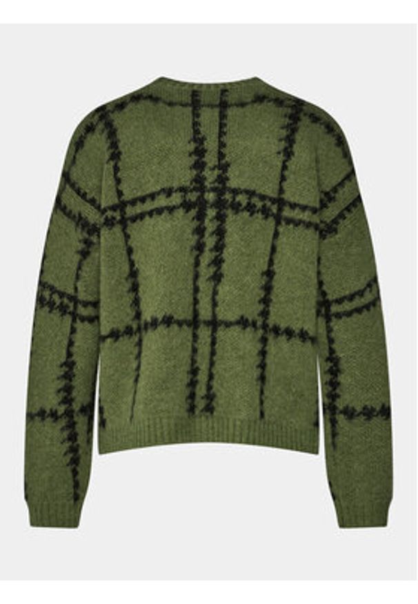 Sisley Sweter 1026L103P Zielony Boxy Fit. Kolor: zielony. Materiał: syntetyk
