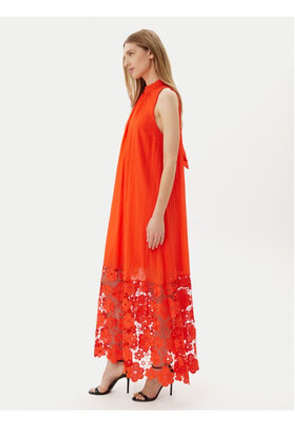 YAS Sukienka letnia Twigsy 26037703 Czerwony Relaxed Fit. Kolor: czerwony. Materiał: lyocell. Sezon: lato