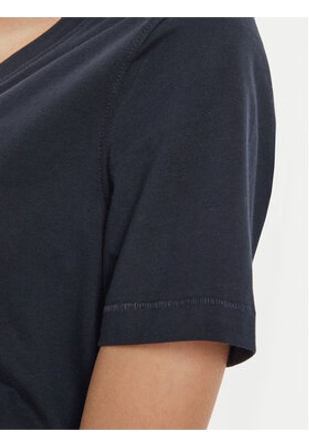 TOMMY HILFIGER - Tommy Hilfiger T-Shirt WW0WW44177 Granatowy Regular Fit. Kolor: niebieski. Materiał: bawełna