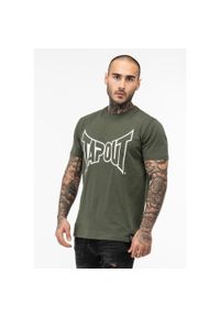 TAPOUT - T-shirt o klasycznym kroju Tapout Basic. Kolor: wielokolorowy, biały, zielony #1