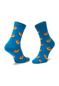 Happy-Socks - Happy Socks Zestaw 2 par wysokich skarpet dziecięcych KHDO02-6700 Niebieski. Kolor: niebieski. Materiał: materiał #3