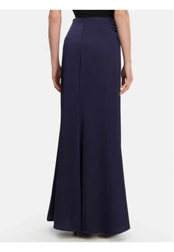 ACCESS FASHION Spódnica maxi 53-6023-147 Granatowy Regular Fit. Kolor: niebieski. Materiał: syntetyk