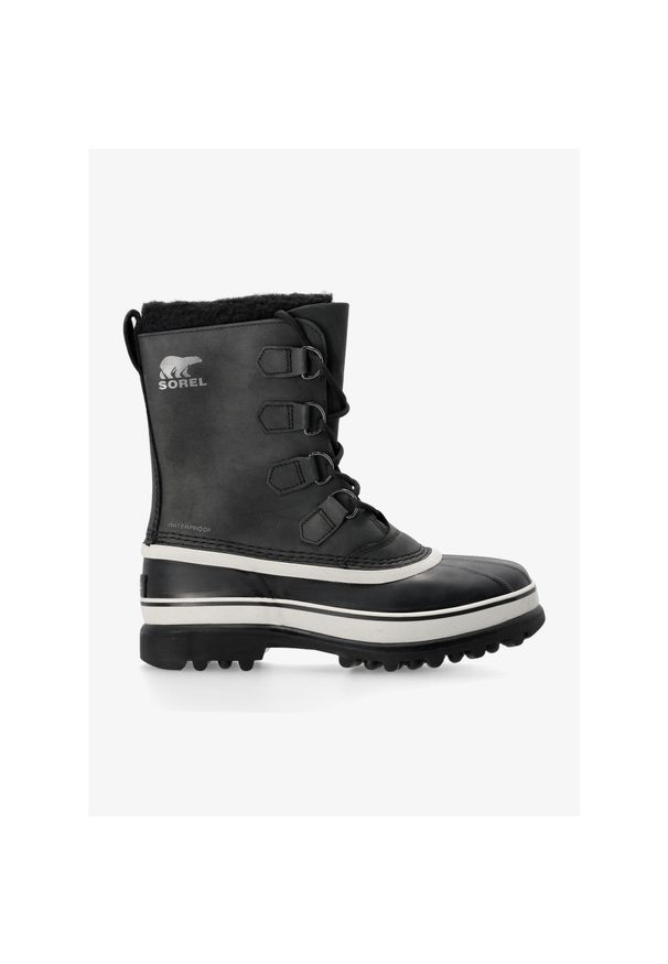 sorel - Buty zimowe męskie Sorel Caribou WP. Kolor: wielokolorowy, czarny, szary. Sezon: zima