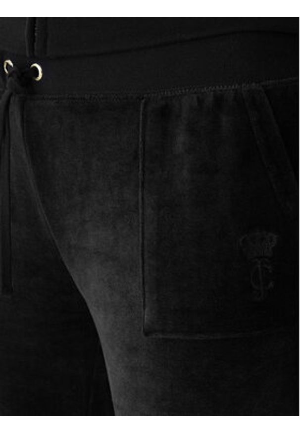 Juicy Couture Spodnie dresowe Caisa JCSEBJ008G Czarny Slim Fit. Kolor: czarny. Materiał: bawełna