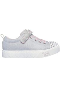skechers - Adidasy Skechers Heart Steps - Shimmer Sweetie, Dzieci. Okazja: na uczelnię. Kolor: szary. Materiał: materiał. Model: Skechers Sport. Sport: joga i pilates
