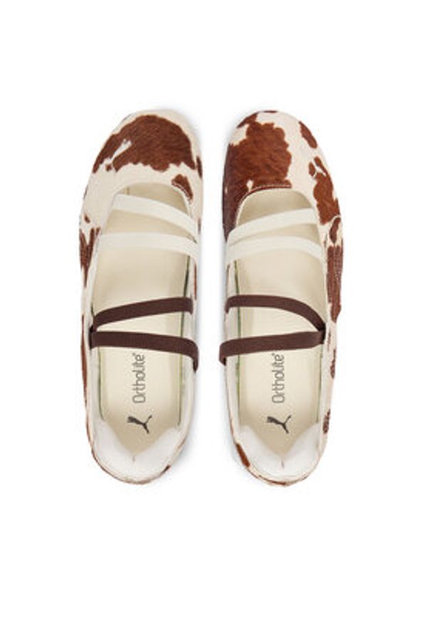Puma Baleriny Speedcat Ballet Cow Wns 407787 01 Brązowy. Kolor: brązowy. Materiał: skóra