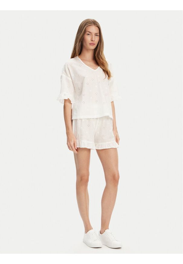 United Colors of Benetton - United Colors Of Benetton Piżama 4SHX3P03X Écru Regular Fit. Materiał: bawełna