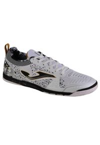 Buty halowe - halówki męskie, Joma Tactico 24 TACS IN. Zapięcie: sznurówki. Kolor: biały, wielokolorowy, czarny. Materiał: materiał, syntetyk. Szerokość cholewki: normalna. Sport: piłka nożna