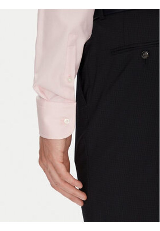 BOSS Koszula 50538962 Różowy Slim Fit. Kolor: różowy. Materiał: bawełna