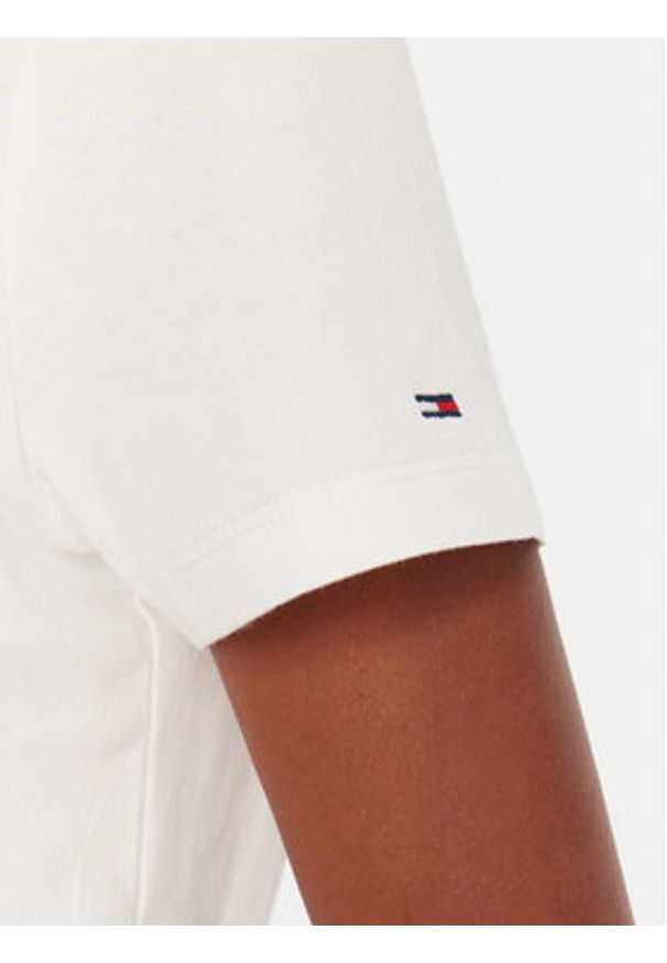 Tommy Jeans T-Shirt Varsity DW0DW21966 Biały Regular Fit. Kolor: biały. Materiał: bawełna