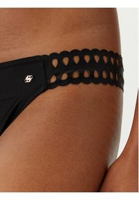 BOSS Dół od bikini Eyelet 50540658 Czarny Regular Fit. Kolor: czarny. Materiał: syntetyk